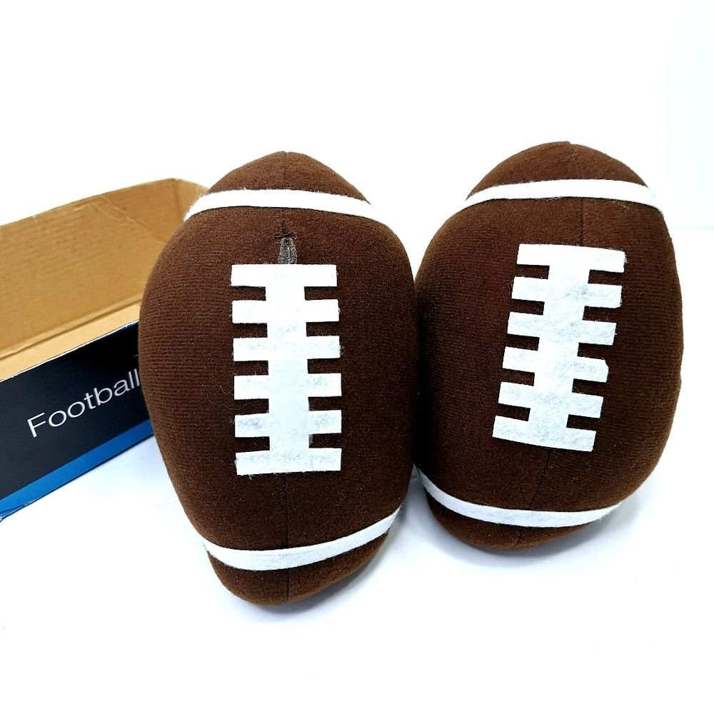 NFL NCAA Stuffed Football Footballs Bookends (Set of 2)